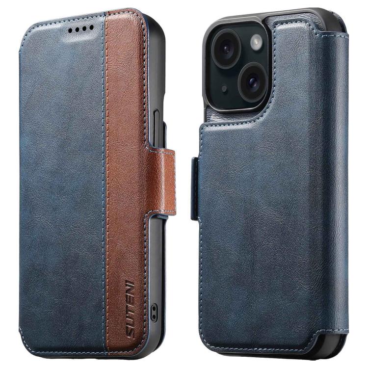 Suteni Q07 2-in-1 Multi-function Detachable Wallet MagSafe Phone Case