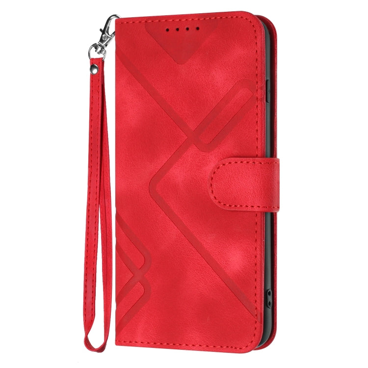 Line Pattern Skin Feel Leather Phone Case, For iPhone 14 Plus, For iPhone 14, For iPhone 14 Pro, For iPhone 14 Pro Max, For iPhone 7 / 8 / SE 2020 / SE 2022, For iPhone 13 Pro Max, For iPhone 13 Pro, For iPhone 13