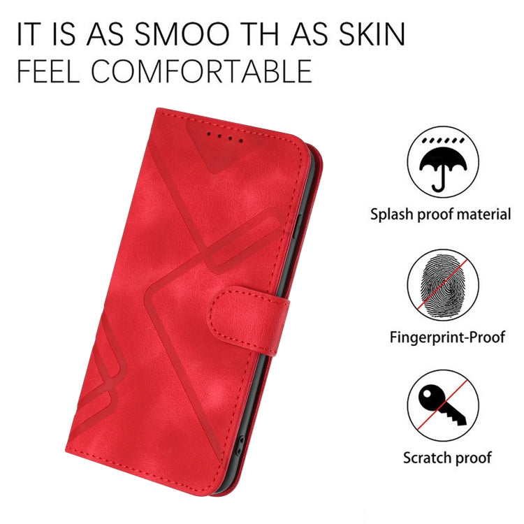 Line Pattern Skin Feel Leather Phone Case, For iPhone 14 Plus, For iPhone 14, For iPhone 14 Pro, For iPhone 14 Pro Max, For iPhone 7 / 8 / SE 2020 / SE 2022, For iPhone 13 Pro Max, For iPhone 13 Pro, For iPhone 13