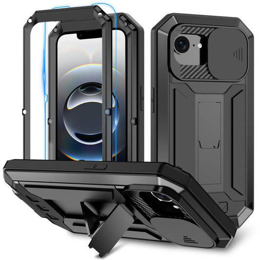 R-JUST Sliding Camera IP54 Life Waterproof Holder Phone Case, For iPhone 16e, For iPhone 16 Pro Max, For iPhone 16 Pro, For iPhone 16 Plus, For iPhone 16, For iPhone 15 Pro Max, For iPhone 15 Pro, For iPhone 15 Plus, For iPhone 15