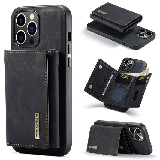 DG.MING M1 Series 3-Fold Multi Card Wallet Leather Phone Case