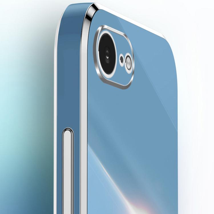 XINLI Straight Edge 6D Electroplate TPU Phone Case with Ring Holder