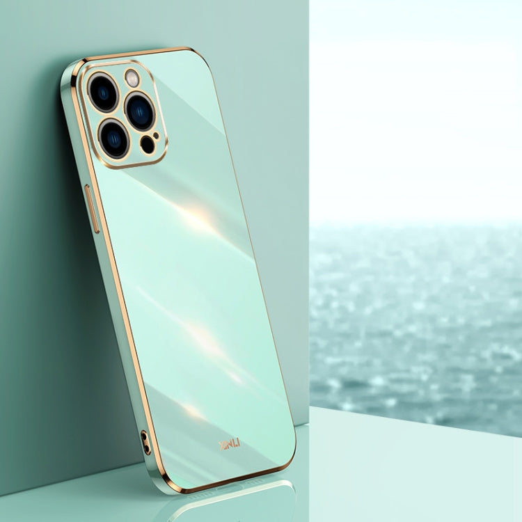 XINLI Straight Edge 6D Electroplate TPU Phone Case