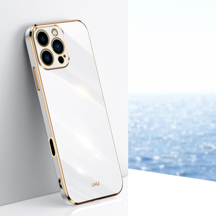 XINLI Straight Edge 6D Electroplate TPU Phone Case
