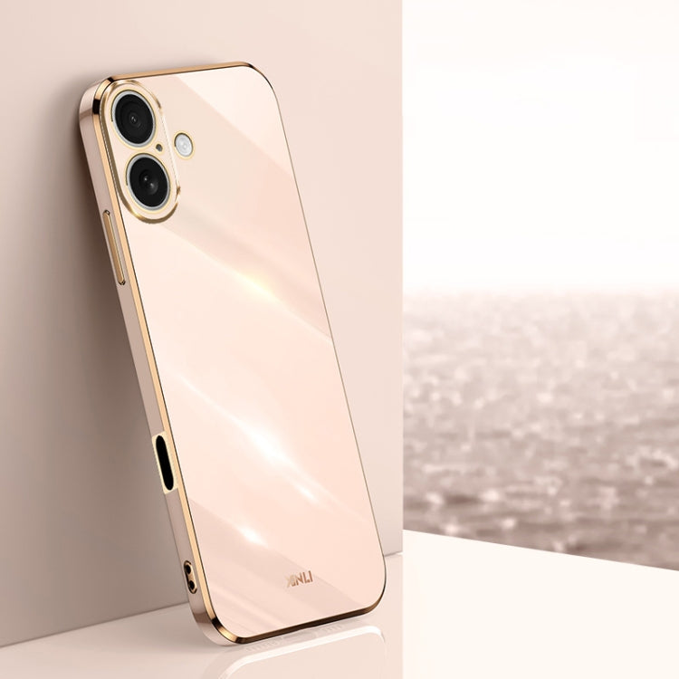 XINLI Straight Edge 6D Electroplate TPU Phone Case