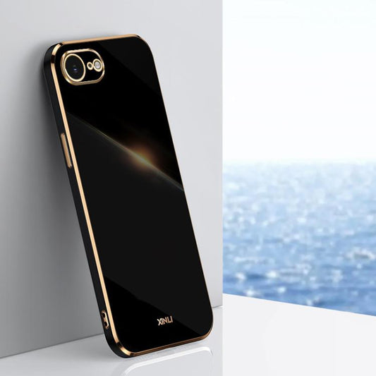 XINLI Straight Edge 6D Electroplate TPU Phone Case