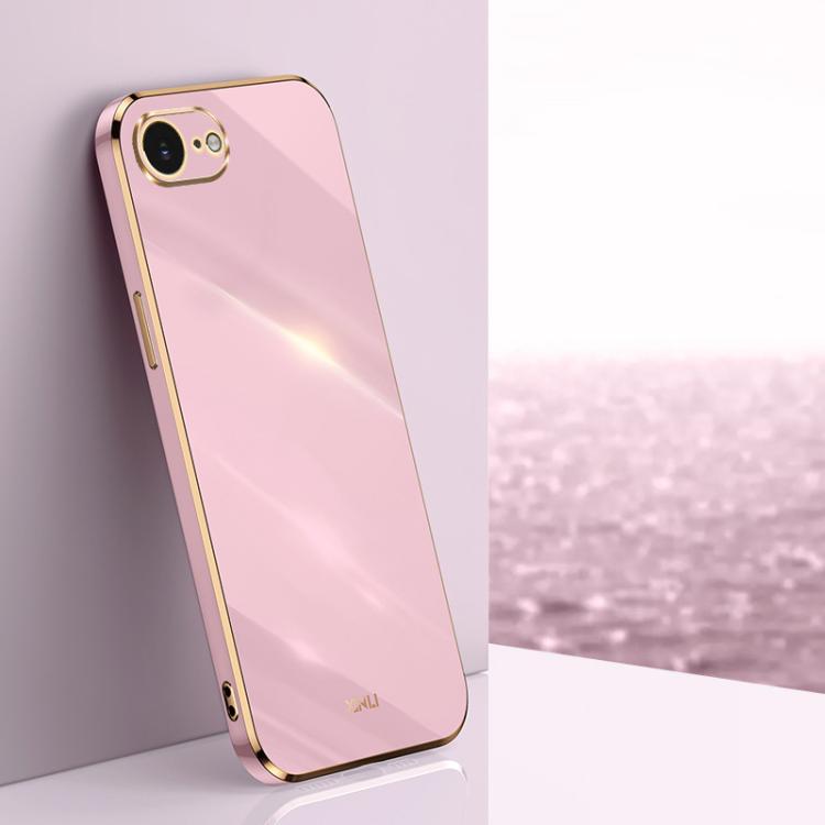 XINLI Straight Edge 6D Electroplate TPU Phone Case