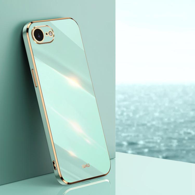 XINLI Straight Edge 6D Electroplate TPU Phone Case