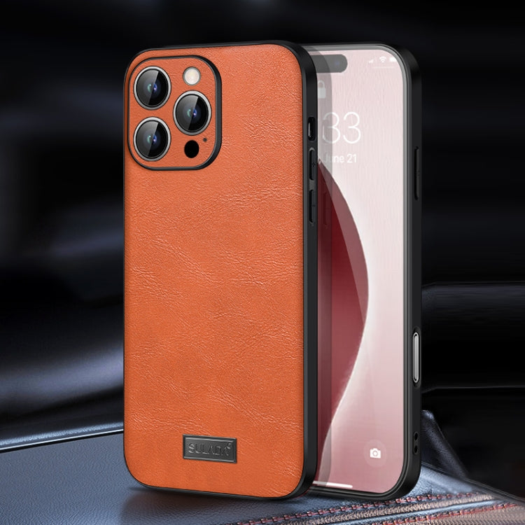 SULADA Shockproof TPU Hybrid Handmade Leather Phone Case