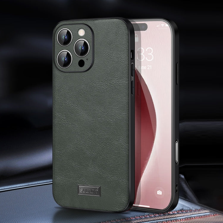 SULADA Shockproof TPU Hybrid Handmade Leather Phone Case