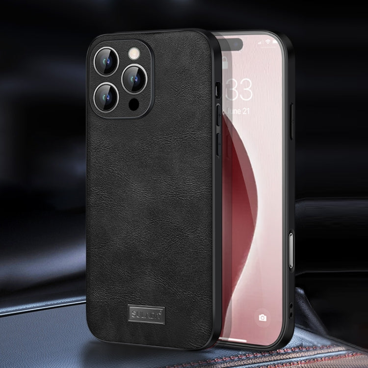 SULADA Shockproof TPU Hybrid Handmade Leather Phone Case