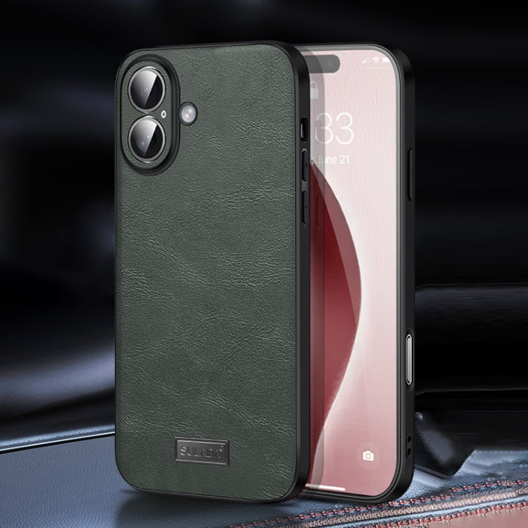SULADA Shockproof TPU Hybrid Handmade Leather Phone Case