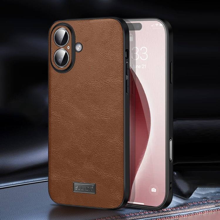 SULADA Shockproof TPU Hybrid Handmade Leather Phone Case