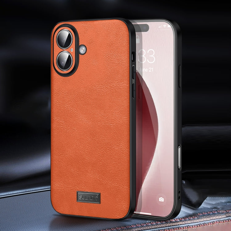 SULADA Shockproof TPU Hybrid Handmade Leather Phone Case