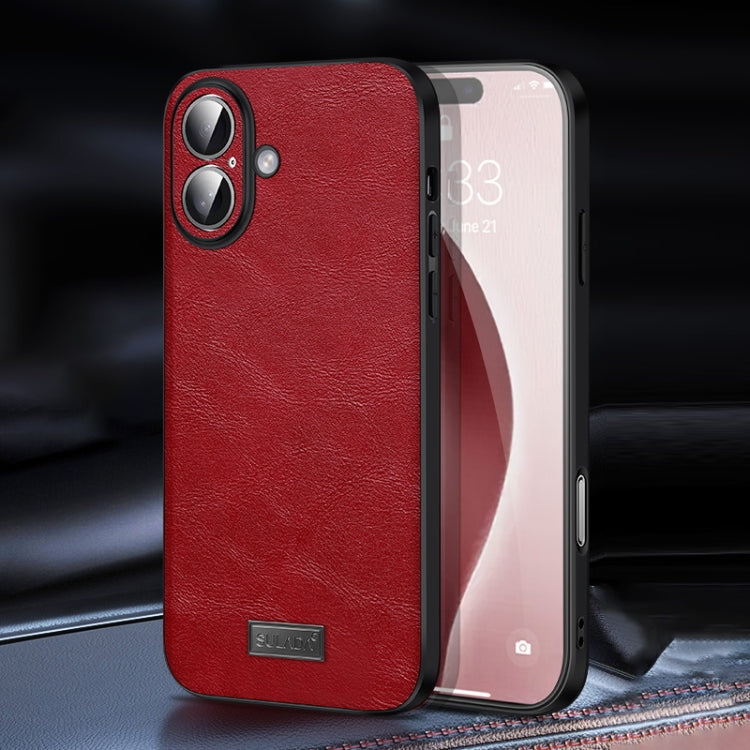 SULADA Shockproof TPU Hybrid Handmade Leather Phone Case