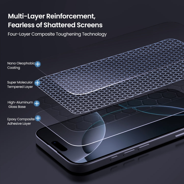 NILLKIN H+Pro 0.2mm 9H Explosion-proof Tempered Glass Film, For iPhone 16 Pro Max, For iPhone 16 Pro, For iPhone 16, For iPhone 15 Plus, For iPhone 15