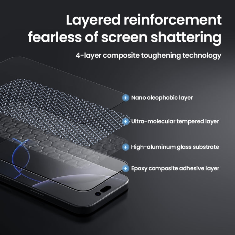 NILLKIN CP+Pro Explosion-proof Tempered Glass Film, For iPhone 16 Pro Max, For iPhone 16 Pro, For iPhone 16 Plus, For iPhone 16, For iPhone 15 Pro Max, For iPhone 15 Pro, For iPhone 15