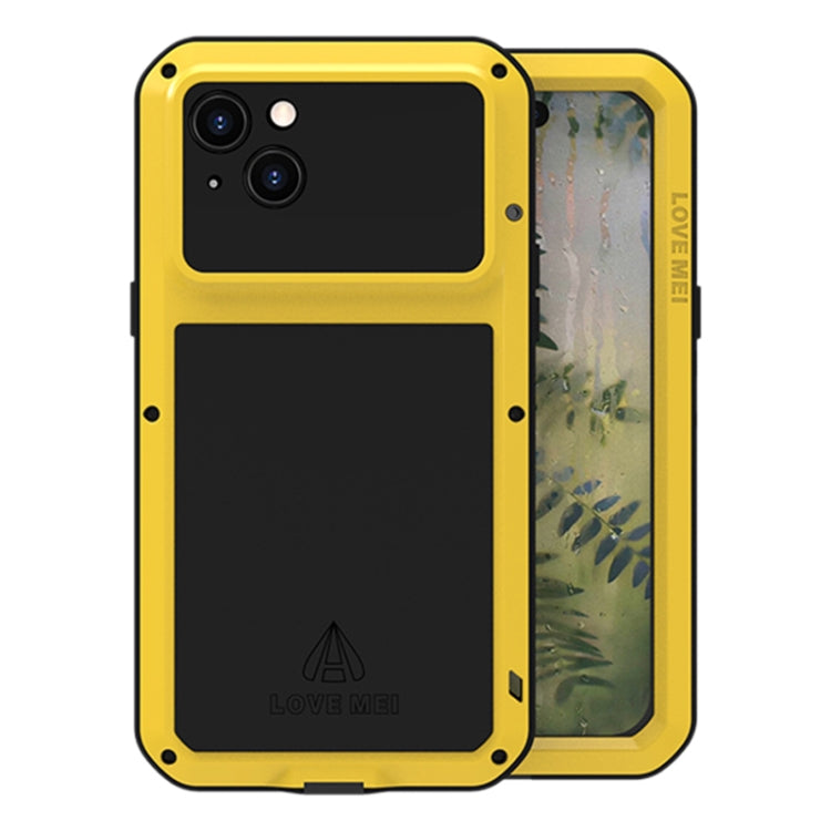 LOVE MEI Metal Shockproof Life Waterproof Dustproof Phone Case, For iPhone 16 Pro Max, For iPhone 16 Pro, For iPhone 16, For iPhone 15 Pro Max, For iPhone 15 Pro, For iPhone 15 Plus, For iPhone 15