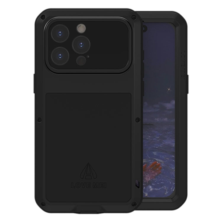 LOVE MEI Metal Shockproof Life Waterproof Dustproof Phone Case, For iPhone 16 Pro Max, For iPhone 16 Pro, For iPhone 16, For iPhone 15 Pro Max, For iPhone 15 Pro, For iPhone 15 Plus, For iPhone 15
