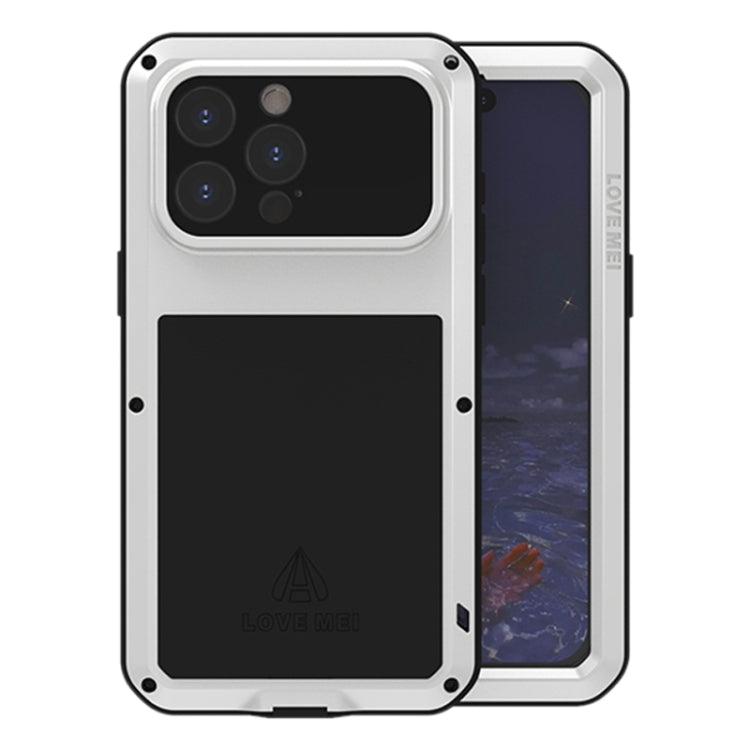 LOVE MEI Metal Shockproof Life Waterproof Dustproof Phone Case, For iPhone 16 Pro Max, For iPhone 16 Pro, For iPhone 16, For iPhone 15 Pro Max, For iPhone 15 Pro, For iPhone 15 Plus, For iPhone 15