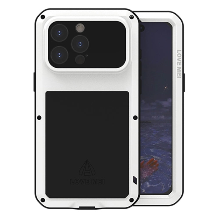 LOVE MEI Metal Shockproof Life Waterproof Dustproof Phone Case, For iPhone 16 Pro Max, For iPhone 16 Pro, For iPhone 16, For iPhone 15 Pro Max, For iPhone 15 Pro, For iPhone 15 Plus, For iPhone 15
