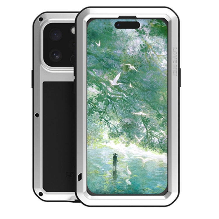 LOVE MEI Metal Shockproof Life Waterproof Dustproof Phone Case, For iPhone 16 Pro Max, For iPhone 16 Pro, For iPhone 16, For iPhone 15 Pro Max, For iPhone 15 Pro, For iPhone 15 Plus, For iPhone 15