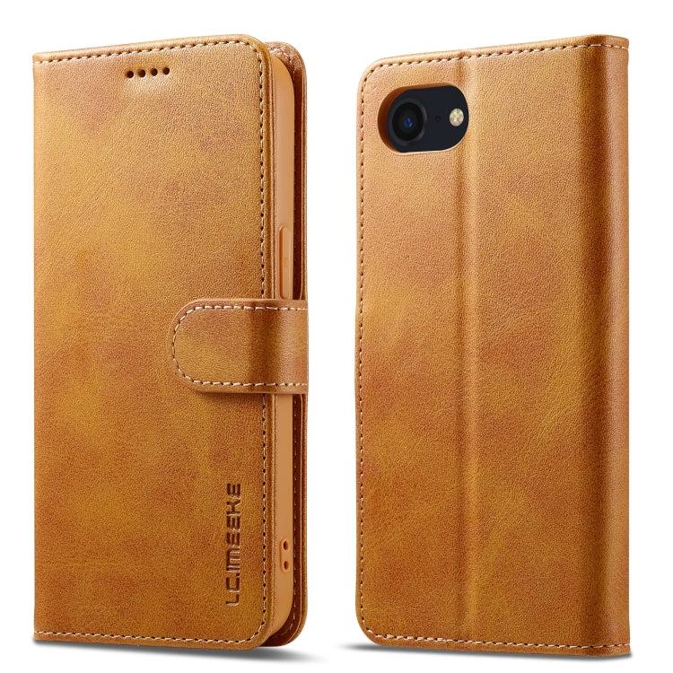 LC.IMEEKE Calf Texture Horizontal Flip Leather Case, For iPhone 17 Pro Max, For iPhone 17 Pro, For iPhone 17, For iPhone 17 Air, iPhone 16e, For iPhone 16 Pro Max