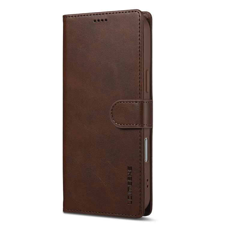 LC.IMEEKE Calf Texture Horizontal Flip Leather Case, For iPhone 17 Pro Max, For iPhone 17 Pro, For iPhone 17, For iPhone 17 Air, iPhone 16e, For iPhone 16 Pro Max