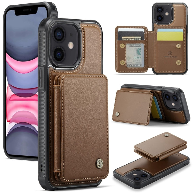 JEEHOOD J05 Business Magnetic Style RFID Leather Phone Case, For iPhone 11 Pro Max, For iPhone 11, For iPhone 11 Pro, For iPhone X / XS, For iPhone 8 Plus / 7 Plus / 6 Plus