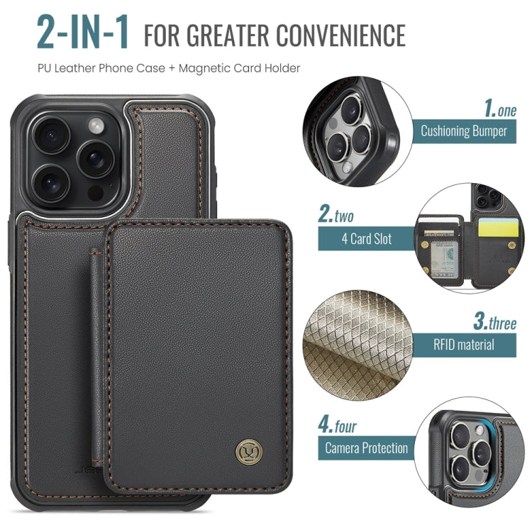 JEEHOOD J05 Business Magnetic Style RFID Leather Phone Case, For iPhone 11 Pro Max, For iPhone 11, For iPhone 11 Pro, For iPhone X / XS, For iPhone 8 Plus / 7 Plus / 6 Plus