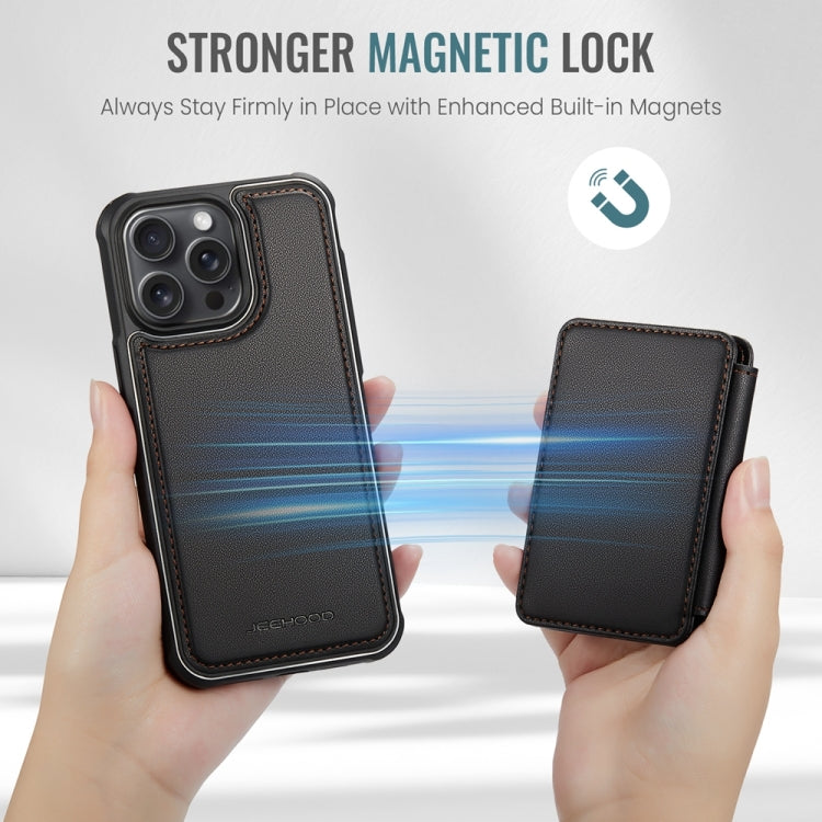 JEEHOOD J05 Business Magnetic Style RFID Leather Phone Case, For iPhone 11 Pro Max, For iPhone 11, For iPhone 11 Pro, For iPhone X / XS, For iPhone 8 Plus / 7 Plus / 6 Plus