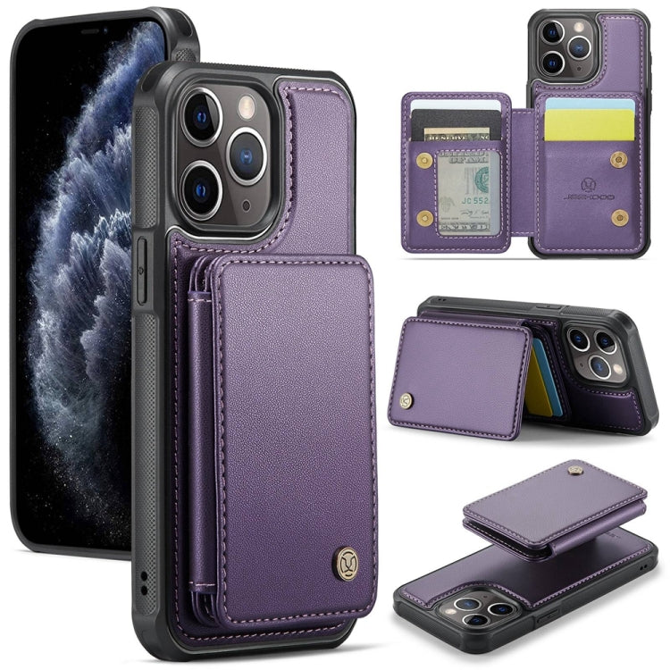 JEEHOOD J05 Business Magnetic Style RFID Leather Phone Case, For iPhone 11 Pro Max, For iPhone 11, For iPhone 11 Pro, For iPhone X / XS, For iPhone 8 Plus / 7 Plus / 6 Plus