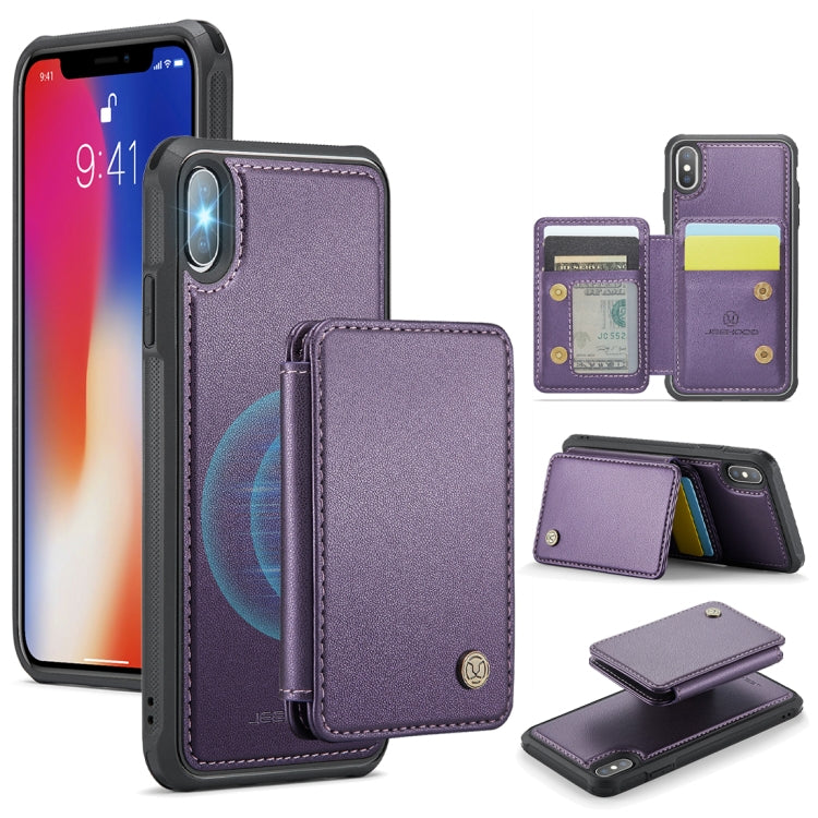 JEEHOOD J05 Business Magnetic Style RFID Leather Phone Case, For iPhone 11 Pro Max, For iPhone 11, For iPhone 11 Pro, For iPhone X / XS, For iPhone 8 Plus / 7 Plus / 6 Plus