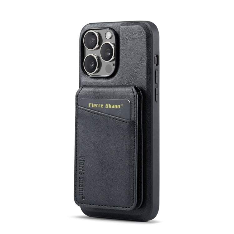 Fierre Shann Cowhide Vertical Flip Magnetic Card Holder Phone Case, For iPhone 12 Pro Max, For iPhone 12 Pro, For iPhone 11 Pro Max
