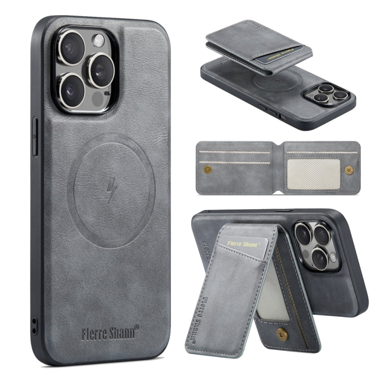 Fierre Shann Cowhide Vertical Flip Magnetic Card Holder Phone Case, For iPhone 12 Pro Max, For iPhone 12 Pro, For iPhone 11 Pro Max