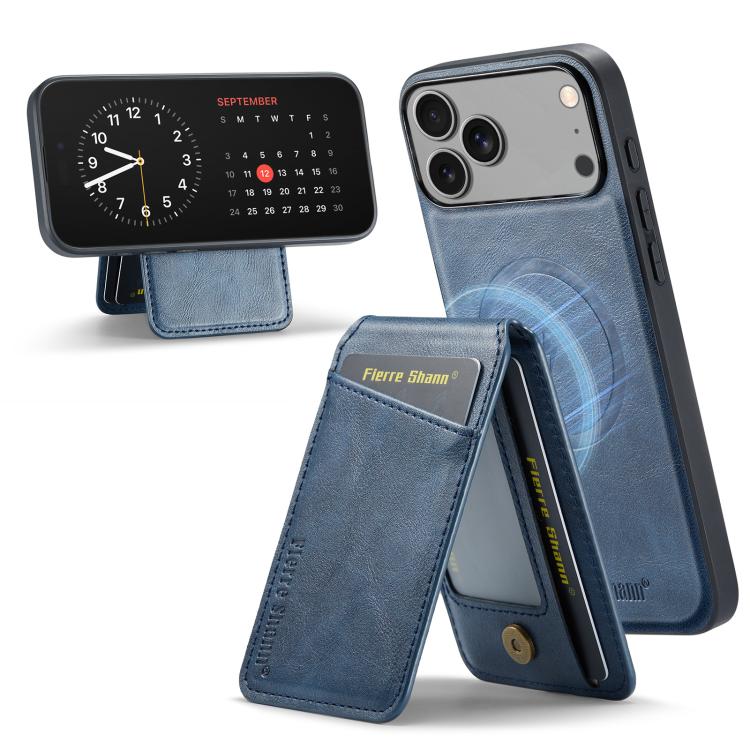 Fierre Shann Cowhide Vertical Flip Magnetic Card Holder Phone Case, For iPhone 17 Pro Max, For iPhone 17 Pro, For iPhone 17, For iPhone 17 Air, For iPhone 16e, For iPhone 16 Pro Max, For iPhone 16 Pro, For iPhone 16 Plus
