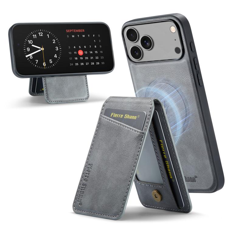 Fierre Shann Cowhide Vertical Flip Magnetic Card Holder Phone Case, For iPhone 17 Pro Max, For iPhone 17 Pro, For iPhone 17, For iPhone 17 Air, For iPhone 16e, For iPhone 16 Pro Max, For iPhone 16 Pro, For iPhone 16 Plus