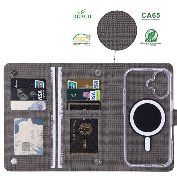 ViLi GHA-C Series RFID MagSafe Magnetic Flip Leather Phone Case, For iPhone 14, For iPhone 14 Pro, For iPhone 14 Pro Max, For iPhone 13 Pro Max, For iPhone 13 Pro, For iPhone 13