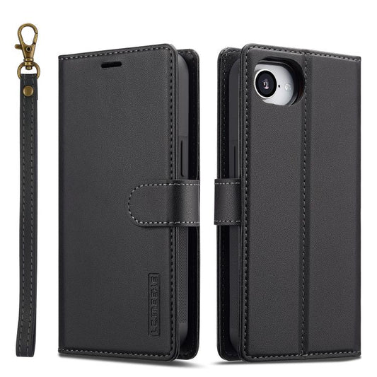 LC.IMEEKE L2 Series Detachable Magsafe PU Phone Case with Lanyard, For iPhone 16e, For iPhone 16 Pro Max, For iPhone 16 Pro, For iPhone 16 Plus, For iPhone 16, For iPhone 14, For iPhone 14 Pro Max, For iPhone 7 / 8 / SE 2020 2022, For iPhone 13 Pro Max