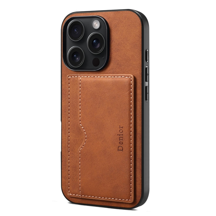 Denior D08 PU Single Card Slot Holder Phone Case