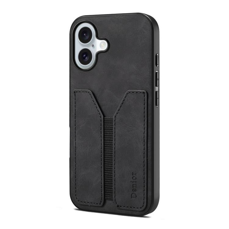 Denior D07 DV Elastic Card Slot PU Back Cover Phone Case, For iPhone 17 Pro Max, For iPhone 17 Pro, For iPhone 17, For iPhone 17 Air, For iPhone 16e, For iPhone 16 Pro Max, For iPhone 16 Pro, For iPhone 16 Plus, For iPhone 16