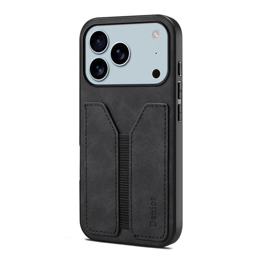 Denior D07 DV Elastic Card Slot PU Back Cover Phone Case, For iPhone 17 Pro Max, For iPhone 17 Pro, For iPhone 17, For iPhone 17 Air, For iPhone 16e, For iPhone 16 Pro Max, For iPhone 16 Pro, For iPhone 16 Plus, For iPhone 16