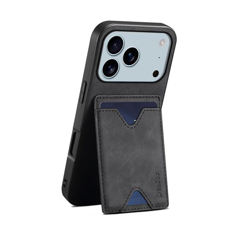 Denior D06 PU Back Cover Card Slot Holder Phone Case, For iPhone 17 Pro Max, For iPhone 17 Pro, For iPhone 17, For iPhone 17 Air, For iPhone 16e, For iPhone 16 Pro Max, For iPhone 16 Pro, For iPhone 16 Plus, For iPhone 16
