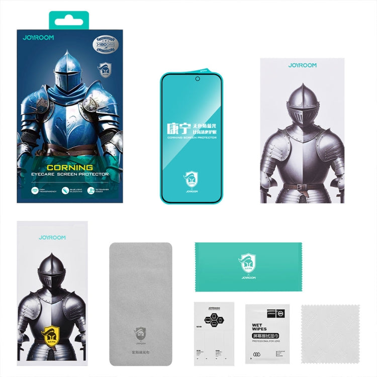 JOYROOM Corning Colourless Eyecare Screen Protector, For iPhone 16 Pro Max, For iPhone 16 Pro, For iPhone 16 Plus /15 Plus, For iPhone 16 / 15
