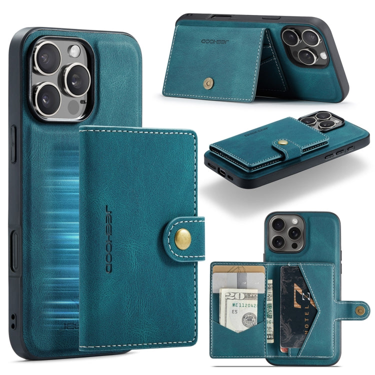 JEEHOOD J01 Retro Magnetic Detachable Wallet Phone Case, For iPhone 17 Pro Max, For iPhone 17 Pro, For iPhone 17 Air, For iPhone 16e, For iPhone 16 Pro Max, For iPhone 16 Pro