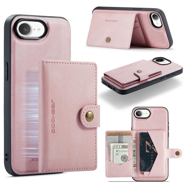 JEEHOOD J01 Retro Magnetic Detachable Wallet Phone Case, For iPhone 17 Pro Max, For iPhone 17 Pro, For iPhone 17 Air, For iPhone 16e, For iPhone 16 Pro Max, For iPhone 16 Pro