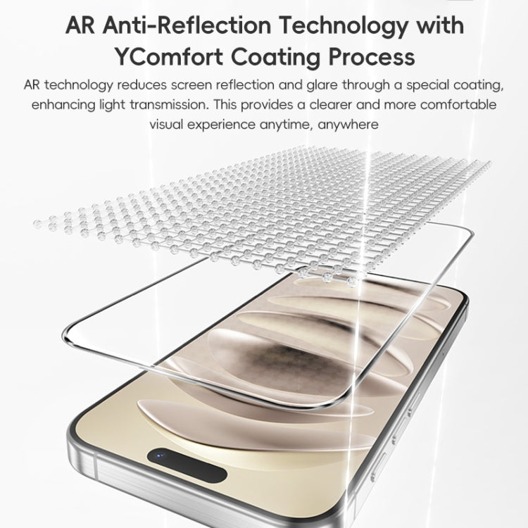 Benks King Kong Series Corning AR Antireflective Tempered Glass Film, For iPhone 16 Pro Max, For iPhone 16 Pro, For iPhone 16 Plus, For iPhone 16
