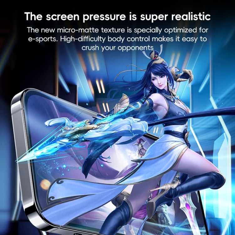 Benks Ice Sense Gaming Frosted Tempered Glass Film, For iPhone 16 Pro Max, For iPhone 16 Pro, For iPhone 16 Plus, For iPhone 16