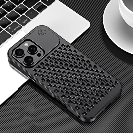 R-JUST RJ58 Aromatherapy Metal Cooling Phone Case, For iPhone 16 Pro Max, For iPhone 16 Plus, For iPhone 16
