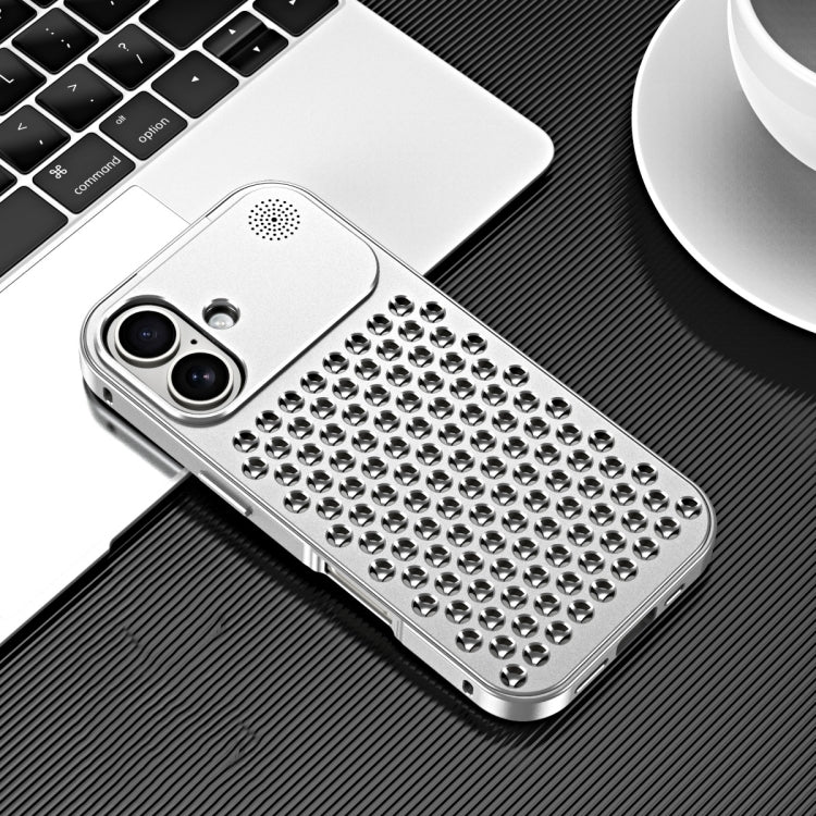 R-JUST RJ58 Aromatherapy Metal Cooling Phone Case, For iPhone 16 Pro Max, For iPhone 16 Plus, For iPhone 16
